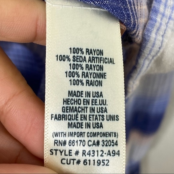 Anthropologie Mae Smocked Tie-Front longsleeves Top blouse - Picture 10 of 13